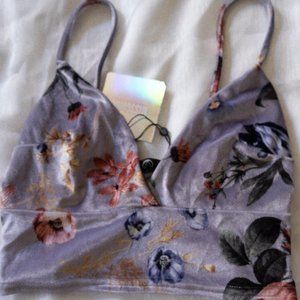 Misguided Velvet Bralette